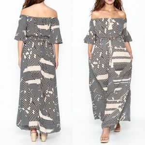 Off the shoulder maxi dress!